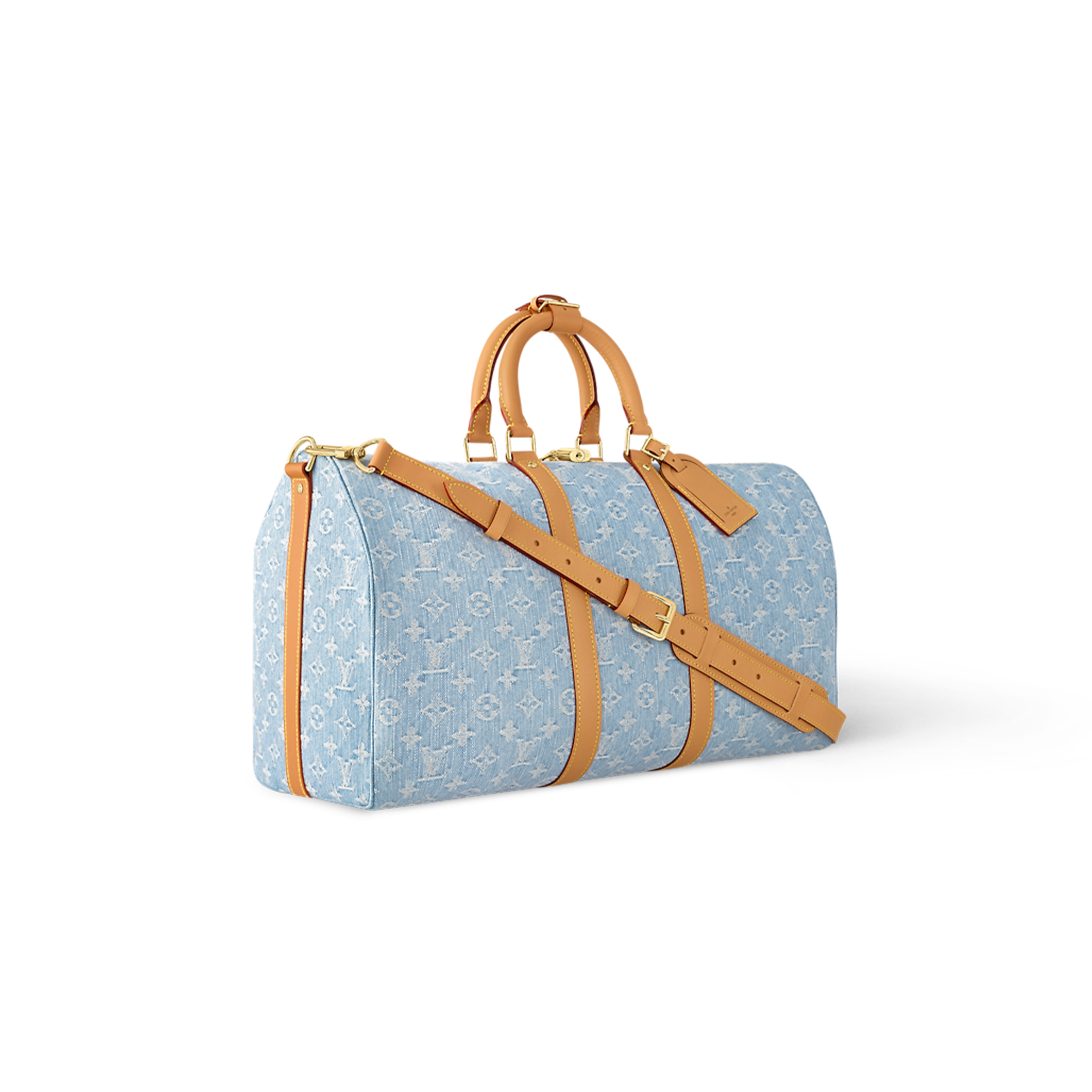LOUIS VUITTON DENIM KEEPALL BANDOULIÈRE 45 M25334 (45*27*20cm)